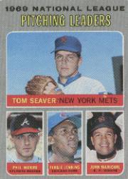1970 Topps Baseball Cards      069      NL Pitching Leaders-Tom Seaver-Phil Niekro-Fergie Jenkins-Juan Marichal